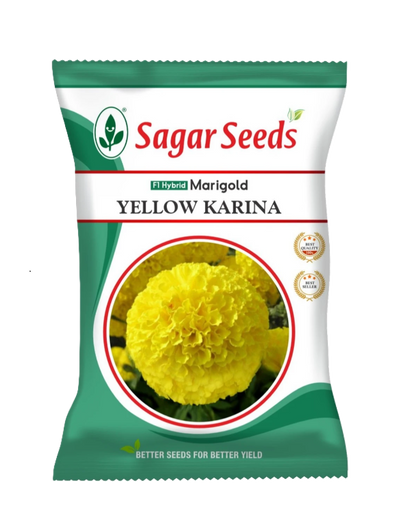 Sagar Marigold Yellow Karina Seeds - 1000 nos
